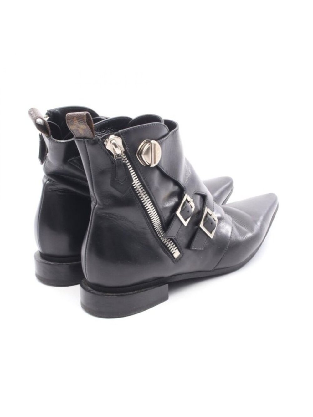 Louis Vuitton Boots Jumble Line Leather Canvas Shoes Short - Picture 2 of 7